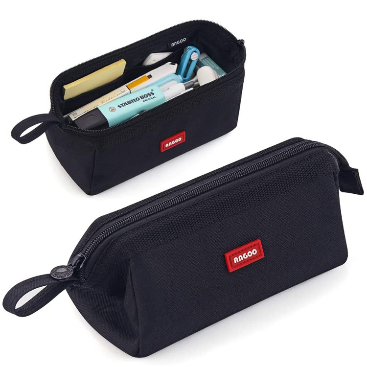 Custom logo Simple Toiletry Pouch Bag Portable Stationery Storage Bag Pencil Case Set