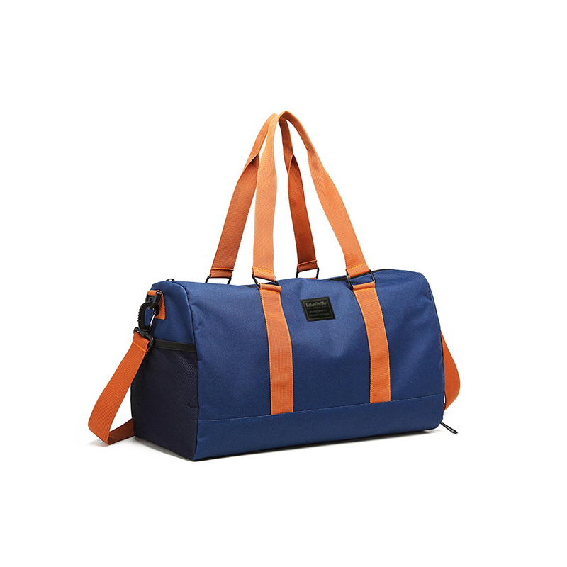 Custom Stylish Waterproof Oxford Outdoors Fitness Shoulder Gym Sport Travel Football Duffel Bag With Shoe Compartment
